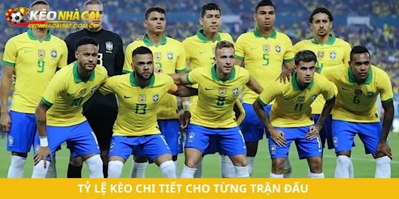 Tỷ lệ kèo chi tiết cho từng trận đấu