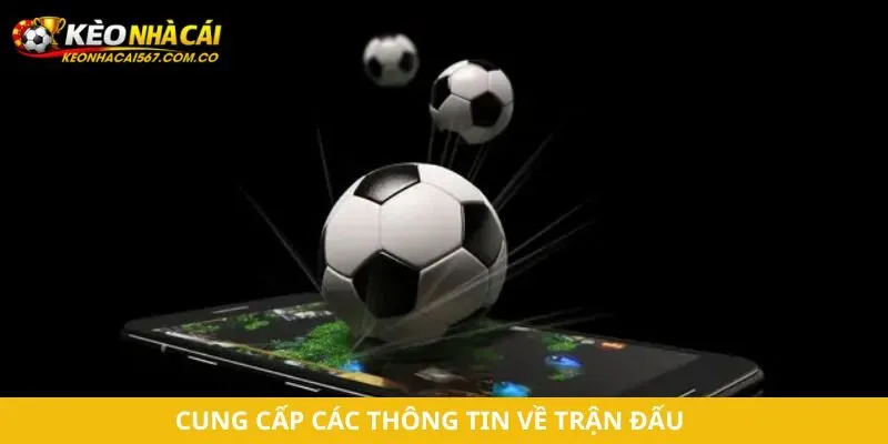 Cung cấp các thông tin về trận đấu